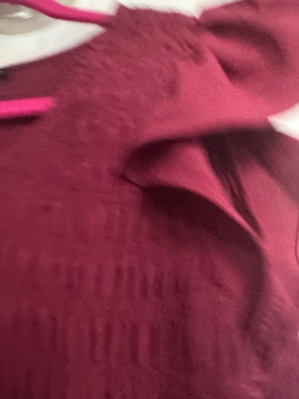 Blu Pepper Burgundy Smocked V-Neck Tiered Maxi Dress - Picture 6 of 8